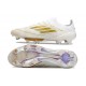 Botas adidas F50+ Elite FG Ftwr Blanco Dorado Met