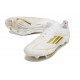 Botas adidas F50+ Elite FG Ftwr Blanco Dorado Met