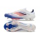 Botas adidas F50+ Elite FG Ftwr Blanco Azul Lúcido Rojo