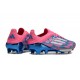 Botas adidas F50+ Elite FG Solar Azul Ftwr Blanco Solar Rosa