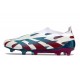 adidas Predator Elite Laceless Cesped Natural Seco Blanco Azul Rojo