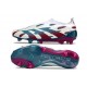 adidas Predator Elite Laceless Cesped Natural Seco Blanco Azul Rojo