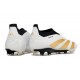 adidas Predator Elite Laceless Cesped Natural Seco Ftwr Blanco Dorado Met