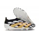 adidas Predator Elite Laceless Cesped Natural Seco Negro Blanco Dorado