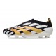 adidas Predator Elite Laceless Cesped Natural Seco Negro Blanco Dorado