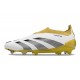 adidas Predator Elite Laceless Cesped Natural Seco Blanco Dorado Gris