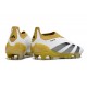 adidas Predator Elite Laceless Cesped Natural Seco Blanco Dorado Gris