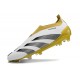 adidas Predator Elite Laceless Cesped Natural Seco Blanco Dorado Gris