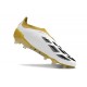 adidas Predator Elite Laceless Cesped Natural Seco Blanco Dorado Gris