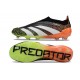 adidas Predator Elite Laceless Cesped Natural Seco Negro Blanco Naranja Verde