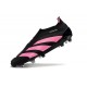 adidas Predator Elite Laceless Cesped Natural Seco Negro Rosa