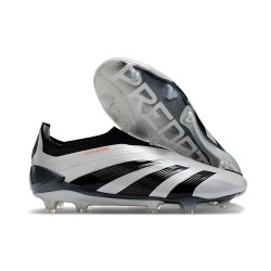 adidas Predator Elite Laceless Cesped Natural Seco Plata Negro