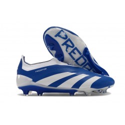 adidas Predator Elite Laceless Cesped Natural Seco Azul Blanco