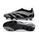 adidas Predator Elite Laceless Cesped Natural Seco Carbón Negro