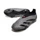 adidas Predator Elite Laceless Cesped Natural Seco Carbón Negro