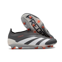 adidas Predator Elite Laceless Cesped Natural Seco Negro Blanco