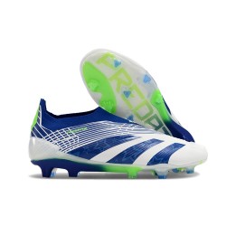 adidas Predator Elite Laceless Cesped Natural Seco Azul Blanco Verde