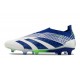 adidas Predator Elite Laceless Cesped Natural Seco Azul Blanco Verde