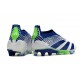 adidas Predator Elite Laceless Cesped Natural Seco Azul Blanco Verde