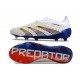 adidas Predator Elite Laceless Cesped Natural Seco Blanco Gris Azul