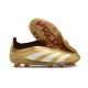 adidas Predator Elite Laceless Cesped Natural Seco Dorado Blanco Rojo