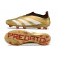 adidas Predator Elite Laceless Cesped Natural Seco Dorado Blanco Rojo