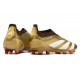 adidas Predator Elite Laceless Cesped Natural Seco Dorado Blanco Rojo