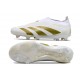 adidas Predator Elite Laceless Cesped Natural Seco Ftwr Blanco Dorado Met