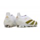 adidas Predator Elite Laceless Cesped Natural Seco Ftwr Blanco Dorado Met