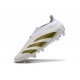 adidas Predator Elite Laceless Cesped Natural Seco Ftwr Blanco Dorado Met