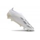 adidas Predator Elite Laceless Cesped Natural Seco Ftwr Blanco Dorado Met