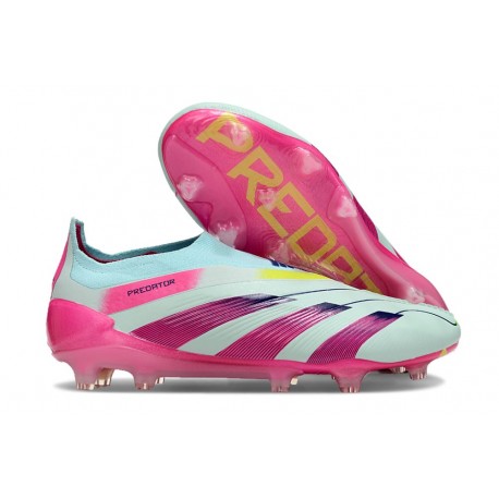 adidas Predator Elite Laceless Cesped Natural Seco Casi Azul Rosa