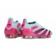 adidas Predator Elite Laceless Cesped Natural Seco Casi Azul Rosa