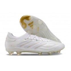 adidas Copa Pure 2 Elite + FG Piel Ftwr Blanco Dorado Met