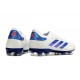 adidas Copa Pure 2 Elite + FG Piel Ftwr Blanco Azul Lúcido Rojo