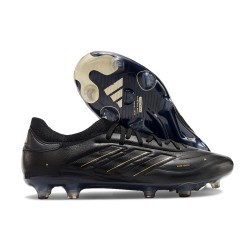 adidas Copa Pure 2 Elite + FG Piel Negro Carbón Dorado Met