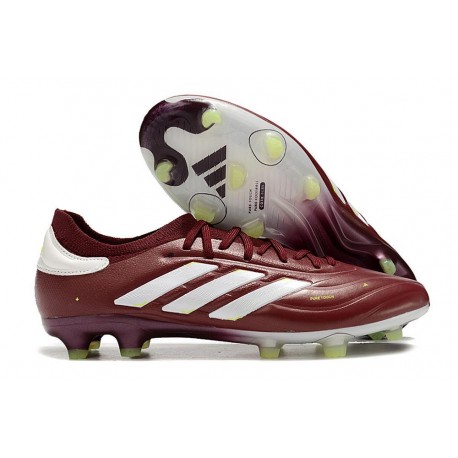 adidas Copa Pure 2 Elite + FG Sombra Rojo Blanco Team Amarillo Solar