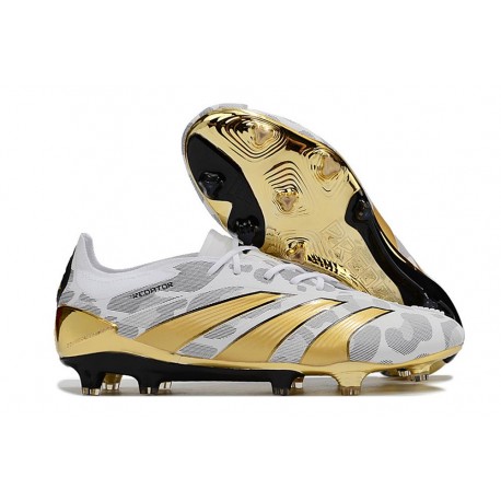 Botas adidas Predator Elite FG Dorado Blanco Gris