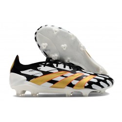 Botas adidas Predator Elite FG Negro Blanco Dorado Met