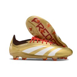 Botas adidas Predator Elite FG Dorado Met Blanco Rojo