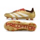 Botas adidas Predator Elite FG Dorado Met Blanco Rojo