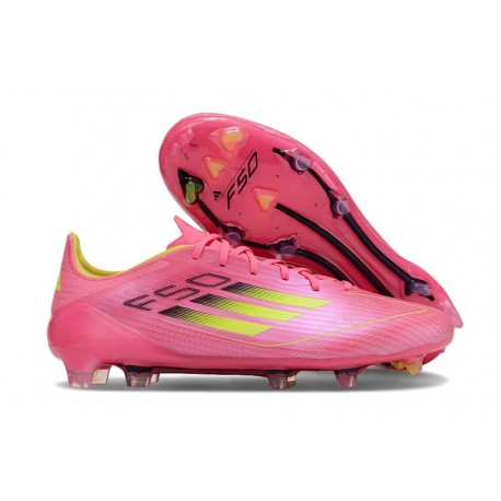 Zapatos adidas F50 Elite FG Rosa Amarillo