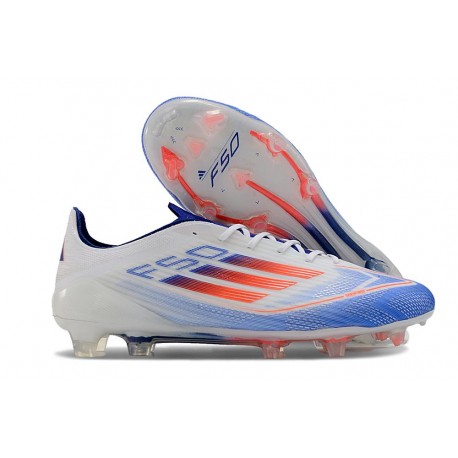 Zapatos adidas F50 Elite FG Blanco Azul Rojo