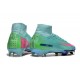 Nike Air Zoom Mercurial Superfly X Elite FG Casi Verde Dorado metalizado Moneda