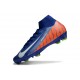 Nike Air Zoom Mercurial Superfly X Elite FG Azul Naranja Blanco