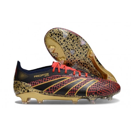 Botas adidas Predator Elite FG Rojo Oro Negro