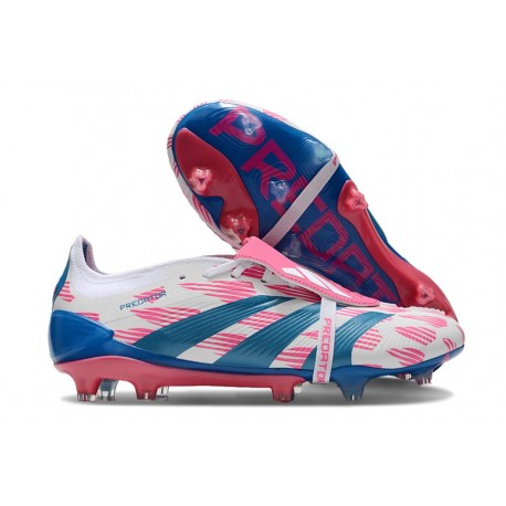 Adidas Predator Elite Foldover Tongue FG Blanco Solar Azul Solar Rosa