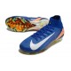 Botas Nike Mercurial Superfly 10 Elite FG Azul Blanco Naranja