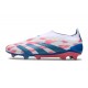 adidas Predator Elite Laceless Cesped Natural Seco Ftwr Blanco Solar Azul Solar Rosa