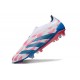 adidas Predator Elite Laceless Cesped Natural Seco Ftwr Blanco Solar Azul Solar Rosa